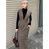 サイドベルトマーメイドジャンパースカート | MURUA | 詳細画像17