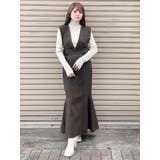 サイドベルトマーメイドジャンパースカート | MURUA | 詳細画像2