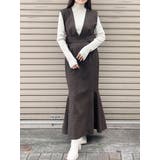 ブラウン | サイドベルトマーメイドジャンパースカート | MURUA