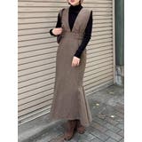 ベージュ | サイドベルトマーメイドジャンパースカート | MURUA