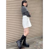 オフショルニット×ミニシャツワンピSET | MURUA | 詳細画像16