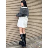 オフショルニット×ミニシャツワンピSET | MURUA | 詳細画像17