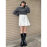 オフショルニット×ミニシャツワンピSET | MURUA | 詳細画像2