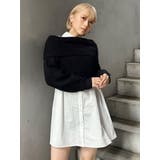 オフショルニット×ミニシャツワンピSET | MURUA | 詳細画像8