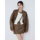 ヴィンテージライクフェイクレザーミニスカート | MURUA | 詳細画像10 