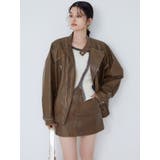 ヴィンテージライクフェイクレザーミニスカート | MURUA | 詳細画像11 