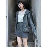 ヴィンテージライクフェイクレザーミニスカート | MURUA | 詳細画像50 