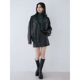 ヴィンテージライクフェイクレザーミニスカート | MURUA | 詳細画像6 