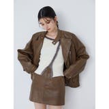 ヴィンテージライクフェイクレザーミニスカート | MURUA | 詳細画像9 