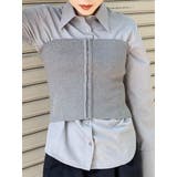 グレー | フロントホックニットビスチェ | MURUA