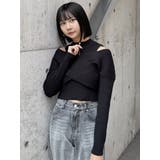 カシュクールハーフジップトップス | MURUA | 詳細画像16 