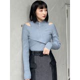 カシュクールハーフジップトップス | MURUA | 詳細画像20 