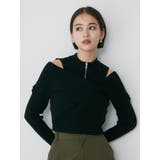 カシュクールハーフジップトップス | MURUA | 詳細画像6 