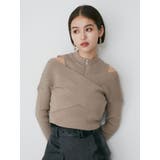 カシュクールハーフジップトップス | MURUA | 詳細画像8 