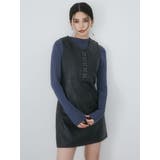 フェイクレザーホックミニワンピース | MURUA | 詳細画像4 