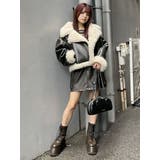 ヴィンテージライクフェイクレザーミニスカート | MURUA | 詳細画像13 