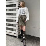 ヴィンテージライクフェイクレザーミニスカート | MURUA | 詳細画像16 