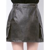 ヴィンテージライクフェイクレザーミニスカート | MURUA | 詳細画像25 