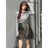 ヴィンテージライクフェイクレザーミニスカート | MURUA | 詳細画像8 