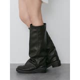 ブラウン | フェイクレザーカバーブーツ | MURUA