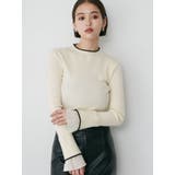 アイボリー | ベルスリーブラインニット | MURUA