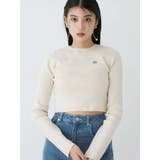 アイボリー | ロゴプレートベーシックニット | MURUA