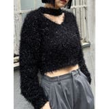 ブラック | フェザーチョーカーニット | MURUA