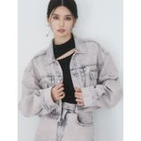 ピンク | ショートデニムジャケット【セットアップ着用可】 | MURUA