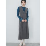 グレー | フロントベルトジャンパースカート | MURUA