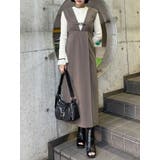 モカ | フロントベルトジャンパースカート | MURUA