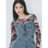 ブルー | ガーターデニムビスチェ【セットアップ着用可】 | MURUA