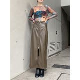 マルチウェイナローフェイクレザースカート | MURUA | 詳細画像17 