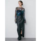 マルチウェイナローフェイクレザースカート | MURUA | 詳細画像9 