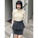 ペプラムデニムミニスカート【セットアップ着用可】 | MURUA | 詳細画像22