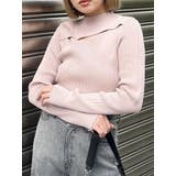 ピンク | カットツイストタイトニット | MURUA