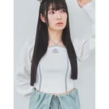 ホワイト | 【Kappa】トリミングリボンネックニット | MURUA