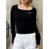 ブラック | プレートクロップドトップス | MURUA