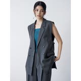 バックベルトテーラードジレ【セットアップ着用可】 | MURUA | 詳細画像5