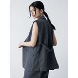 バックベルトテーラードジレ【セットアップ着用可】 | MURUA | 詳細画像8