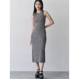 ダークミックス | ロングニットワンピース | MURUA