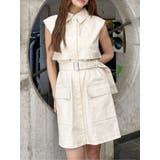 アイボリー | ステッチミニワンピース | MURUA