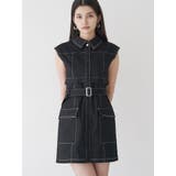 ブラック | ステッチミニワンピース | MURUA