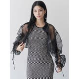 リボンドロストスリーブシャイニーシアーシャツ | MURUA | 詳細画像2 