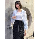 リボンドロストスリーブシャイニーシアーシャツ | MURUA | 詳細画像21 