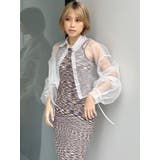 リボンドロストスリーブシャイニーシアーシャツ | MURUA | 詳細画像26 