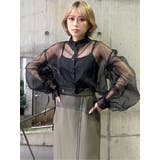 リボンドロストスリーブシャイニーシアーシャツ | MURUA | 詳細画像29 