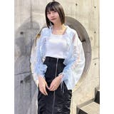 リボンドロストスリーブシャイニーシアーシャツ | MURUA | 詳細画像4 