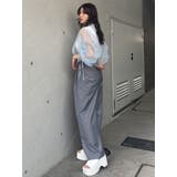 リボンドロストスリーブシャイニーシアーシャツ | MURUA | 詳細画像45 