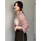 リボンドロストスリーブシャイニーシアーシャツ | MURUA | 詳細画像49 