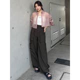 リボンドロストスリーブシャイニーシアーシャツ | MURUA | 詳細画像50 